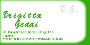brigitta gedai business card